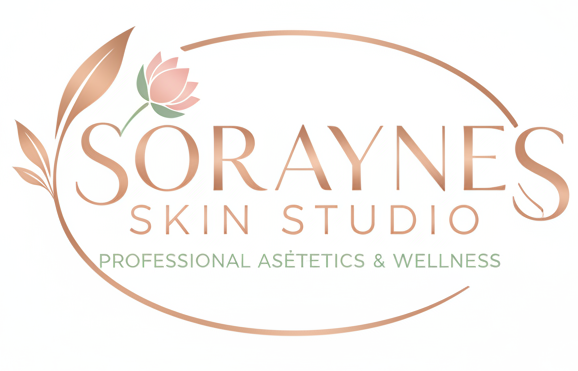 Create a unique logo, white background for SorayneSkinStudio